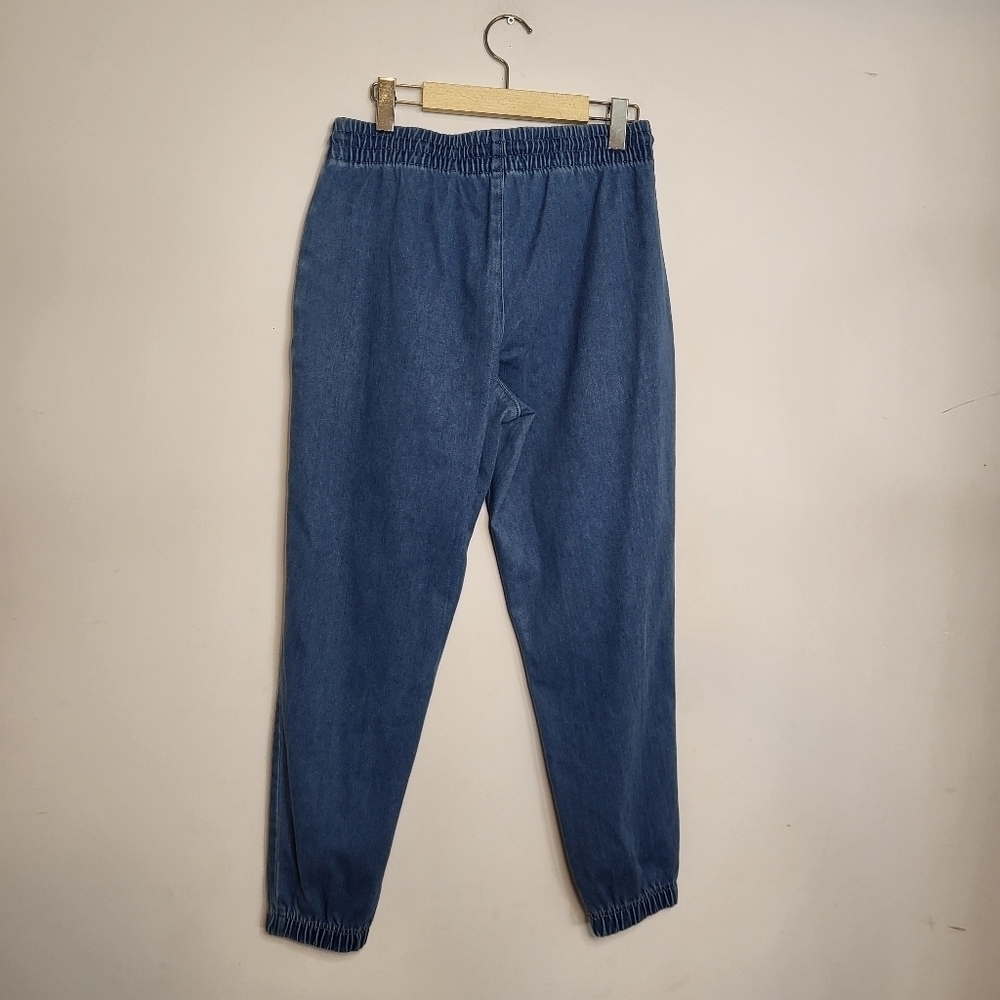 GAP High Rise Denim Joggers Size Small - Picture 3 of 9